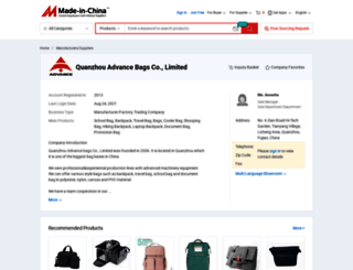 advancebags.en.made-in-china.com screenshot