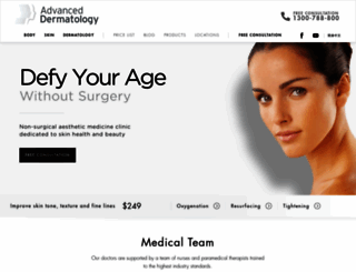 advanced-dermatology.com.au screenshot