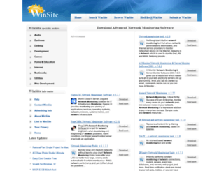 advanced-network-monitoring.winsite.com screenshot