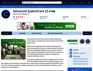 advanced-systemcare.informer.com screenshot