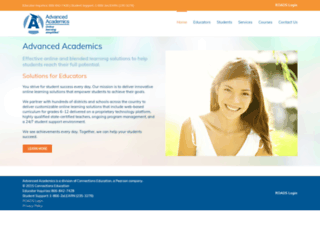 advancedacademics.com screenshot
