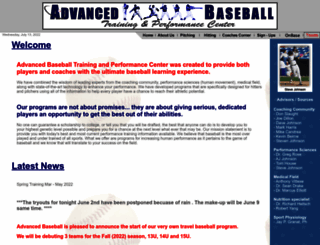 advancedbaseball.net screenshot