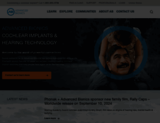 advancedbionics.com screenshot