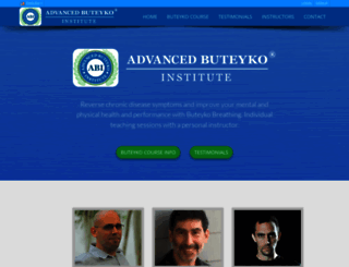 advancedbuteyko.com screenshot
