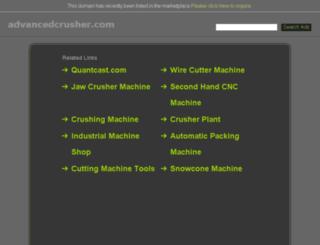 advancedcrusher.com screenshot