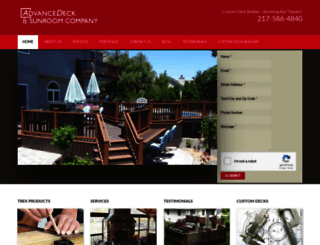 advancedeckandsunroom.com screenshot