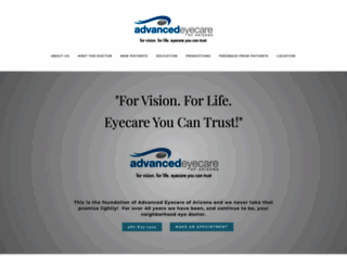 advancedeyecareofarizona.com screenshot