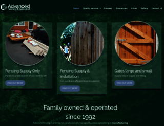 advancedfencing.co.uk screenshot