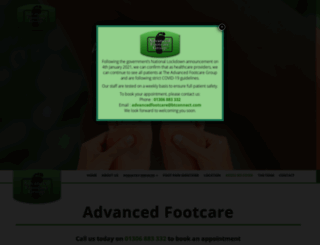 advancedfootcaregroup.co.uk screenshot