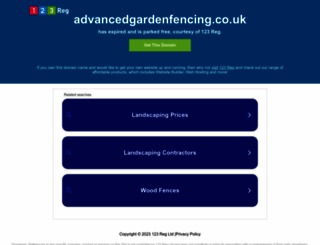 advancedgardenfencing.co.uk screenshot