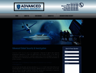 advancedglobalsecurity.com screenshot