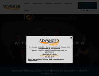 advancedhearinggroup.com screenshot