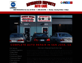 advancedimportsautocare.com screenshot