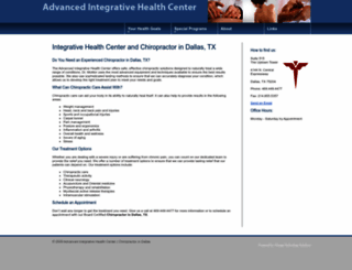 advancedintegrativehealthcenter.com screenshot