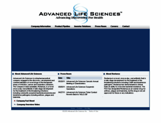 advancedlifesciences.com screenshot