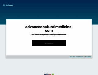 advancednaturalmedicine.com screenshot