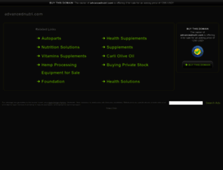 advancednutri.com screenshot