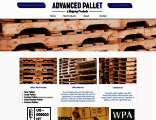 advancedpallet.com screenshot