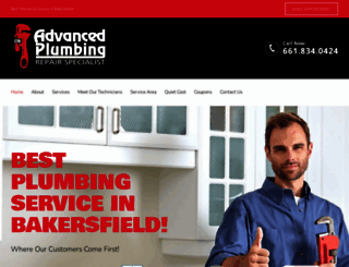 advancedplumbingrepairspecialist.com screenshot