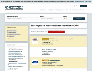 advancedpracticejobs.com screenshot