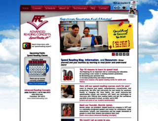 advancedreading.com screenshot