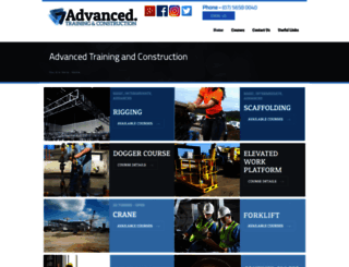 advancedtrainingandconstruction.com screenshot