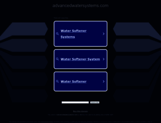advancedwatersystems.com screenshot