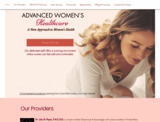advancedwomenshealth.com screenshot