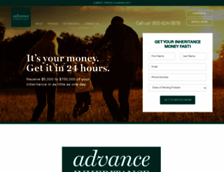 advanceinheritance.com screenshot