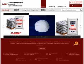 advanceinorganics.com screenshot