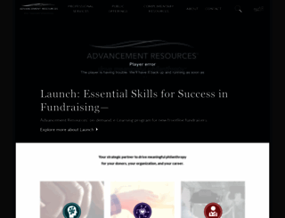 advancementresources.org screenshot