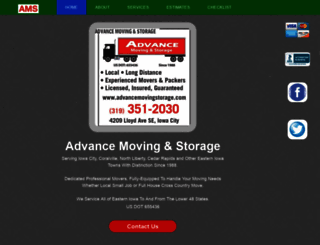 advancemovingstorage.com screenshot
