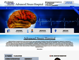 advanceneurohospital.com screenshot