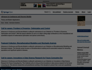 advancesindifferenceequations.com screenshot