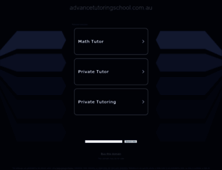 advancetutoringschool.com.au screenshot