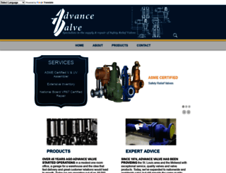 advancevalve.com screenshot