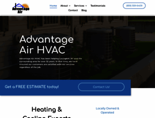 advantageairhvac.com screenshot