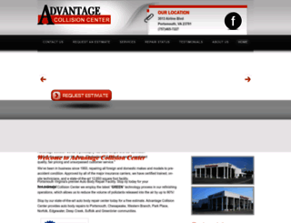 advantagecollisionrepair.com screenshot