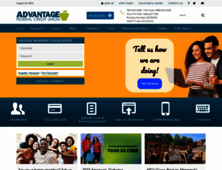 advantagefcu.org screenshot