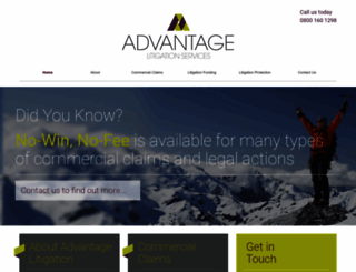advantagelitigationservices.co.uk screenshot