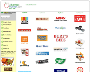 advantagenutrition.com screenshot