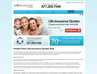 advantageoneinsurance.com screenshot