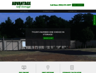 advantagestoragetyler.com screenshot