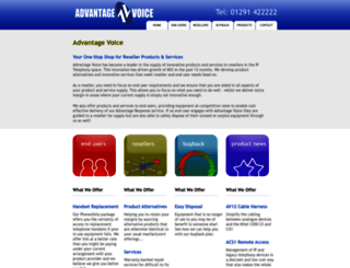 advantagevoice.co.uk screenshot
