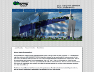 advantnavisbusinesspark.in screenshot