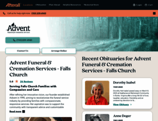 adventfuneral.com screenshot