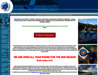 adventure21.co.uk screenshot