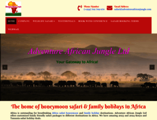 adventureafricanjungle.com screenshot