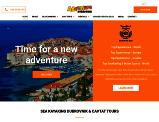 adventuredubrovnik.com screenshot