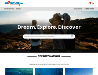 adventurefree.com.au screenshot